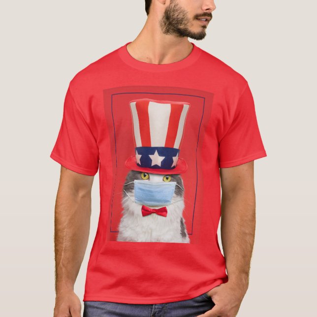 Happy Amerikanische Unabhängigkeitstag Patriotic K T-Shirt (Vorderseite)