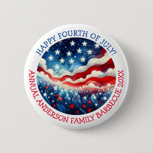 Happy Amerikanische Unabhängigkeitstag Personalisi Button