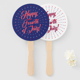 Happy Amerikanische Unabhängigkeitstag Rot-Weiß Ma Fächer