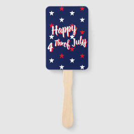 Happy amerikanische Unabhängigkeitstag, Rot-Weiß-S Fächer