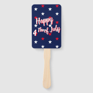 Happy amerikanische Unabhängigkeitstag, Rot-Weiß-S Fächer