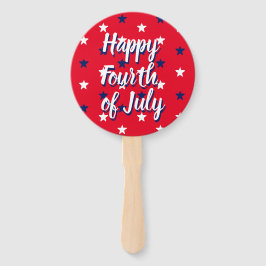 Happy amerikanische Unabhängigkeitstag Rot Weiß St Fächer