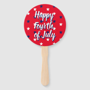 Happy amerikanische Unabhängigkeitstag Rot Weiß St Fächer