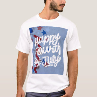 Happy Amerikanische Unabhängigkeitstag T - Shirt D
