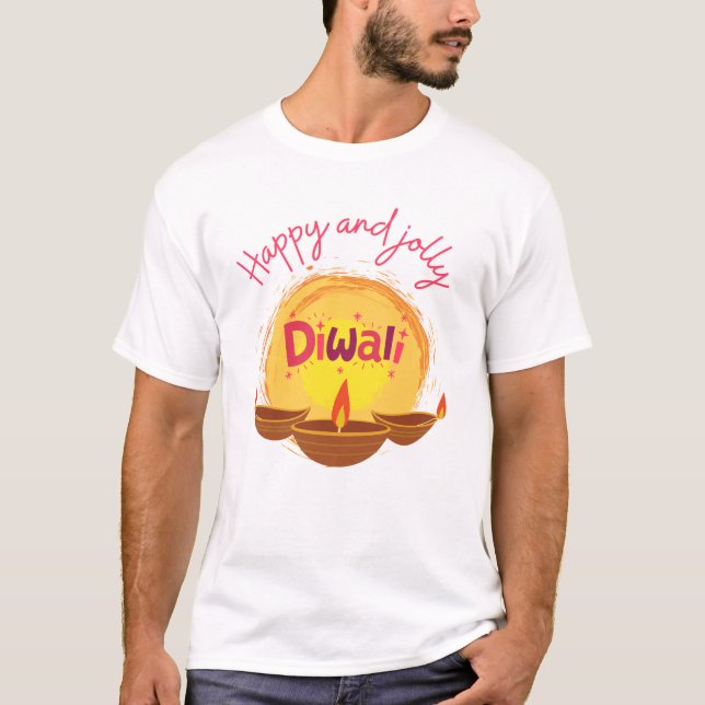 Happy and jolly Diwali T-Shirt (Vorderseite)