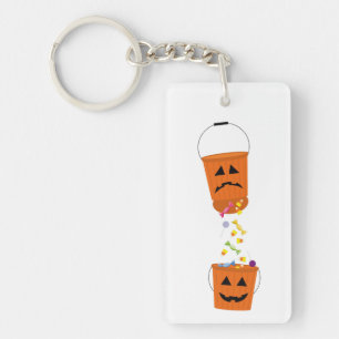 Happy and Sad Halloween Buckets Schlüsselanhänger