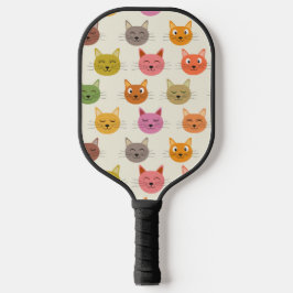 Happy and Sleepy Niedlich Cats Pickleball Schläger