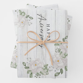 HAPPY ANIVERSARY GESCHENKPAPIER SET