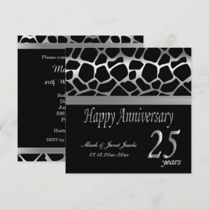 Happy Anniversary 25 Jahre Einladung