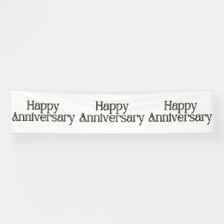 Happy Anniversary 2.5x12 Vinyl Banner
