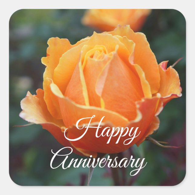 Happy Anniversary About Face Rose #1 Stickers (Vorderseite)