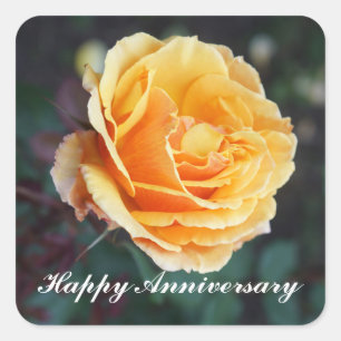 Happy Anniversary About Face Rose #3 Stickers