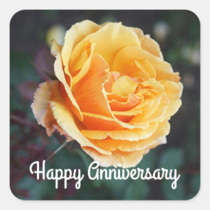 Happy Anniversary About Face Rose #3 Stickers