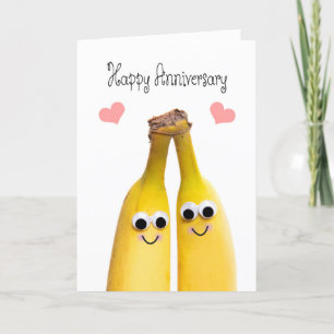 Happy Anniversary Bananas Spaß Feiertagskarte
