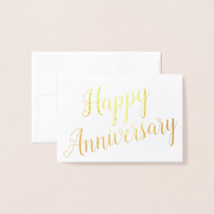 Happy Anniversary Besondere Anlass Custom Gruß Folienkarte