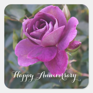 Happy Anniversary Burgundy Iceberg #2 Stickers