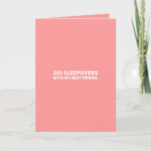Happy Anniversary Card 365 Sleepovers Bester Freun Karte