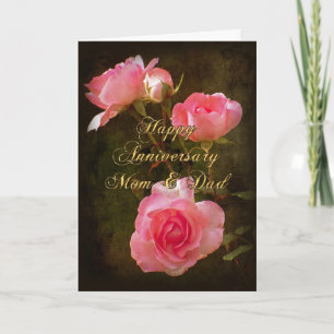 Happy Anniversary Card Mama und Vater Feiertagskarte