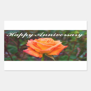 Happy Anniversary Caribbean Rose #2 Stickers