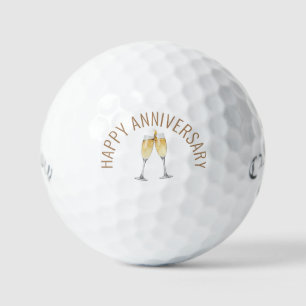 Happy Anniversary Champagne Toast Callaway Golfball