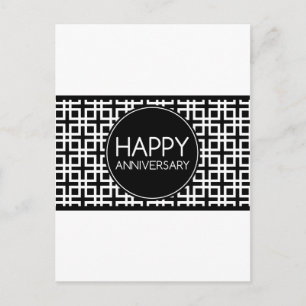 Happy Anniversary (cinderStripe) Postkarte