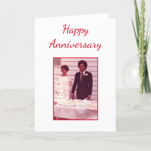 Happy Anniversary Couple Foto Karte