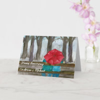 Happy Anniversary Couple Park Bench Personalisiert