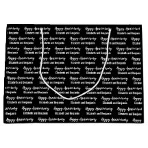 Happy Anniversary Couple's Names Black and White