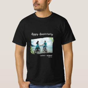Happy Anniversary Custom Branded Black T - Shirt