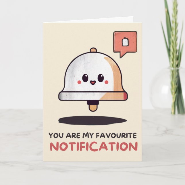 Happy Anniversary Cute Funny Notification Card Karte (Vorderseite)