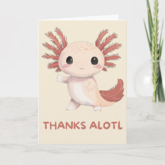 Happy Anniversary Cute Funny Simple Axolotl Card Karte
