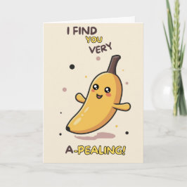 Happy Anniversary Cute Funny Simple Banana Card Karte