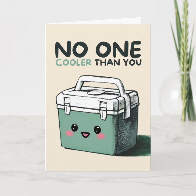 Happy Anniversary Cute Funny Simple Coolbox Card Karte (Vorderseite)