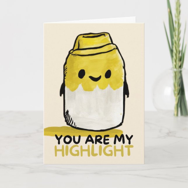Happy Anniversary Cute Funny Simple Marker Card Karte (Vorderseite)