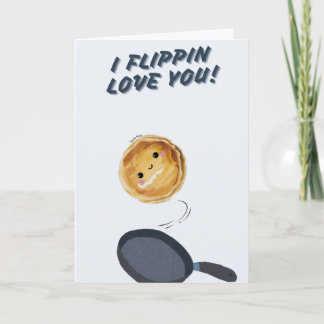Happy Anniversary Cute Funny Simple Pancake Card Karte