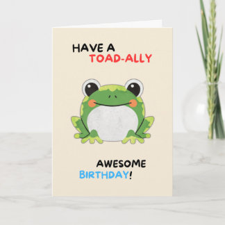 Happy Anniversary Cute Funny Simple Toad Card Karte