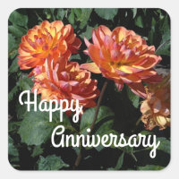 Happy Anniversary Dahlia Pam Howden #1 Stickers