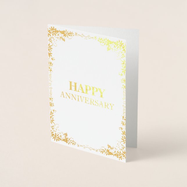 Happy Anniversary Foil Card Folienkarte (Vorderseite)