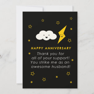 Happy Anniversary for Husband Card Einladung