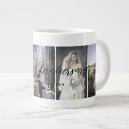 Happy Anniversary Foto Collage Tasse Vertikales Fo
