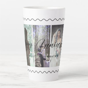 Happy Anniversary Foto Collage Tasse Vertikales Fo
