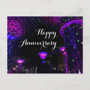 Happy Anniversary Gardens by Bay #5 Postcard Postkarte