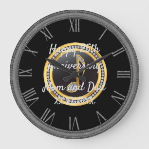 Happy Anniversary Große Wanduhr