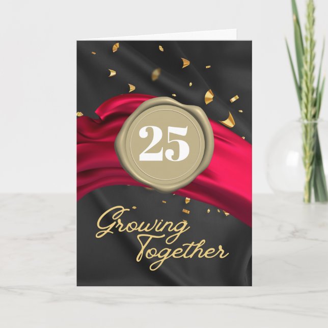 Happy Anniversary Growing Together Karte (Vorderseite)