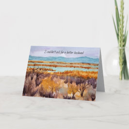 Happy Anniversary Husband Wüste Landschaft Sage Karte