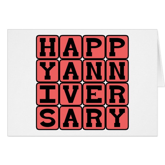 Happy Anniversary, Jahr (Vorderseite (Horizontal))