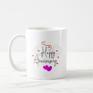 HAPPY ANNIVERSARY KAFFEETASSE