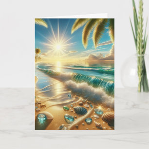 Happy Anniversary Magical Coast Personalisiert Karte