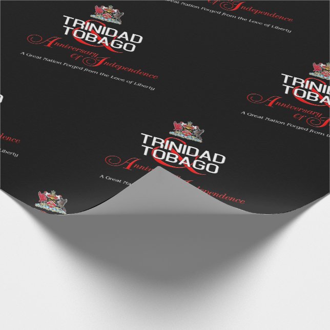 Happy Anniversary of Independence T&T Geschenkpapier (Ecke)