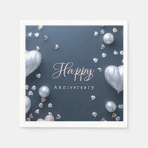 Happy Anniversary Paper Napkin